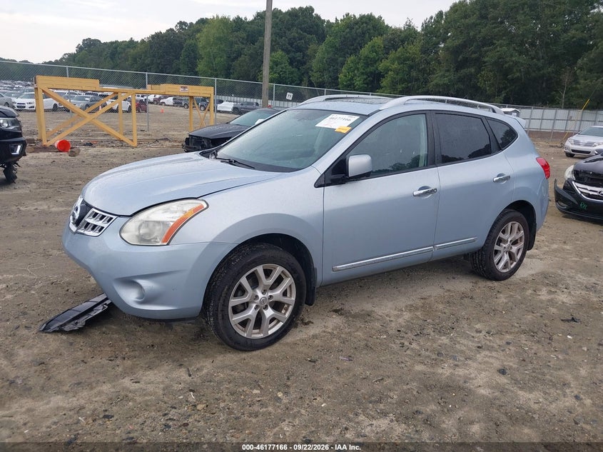 Vin: jn8as5mv0dw128439, lot: 46677026, nissan rogue sv w/sl pkg 20132