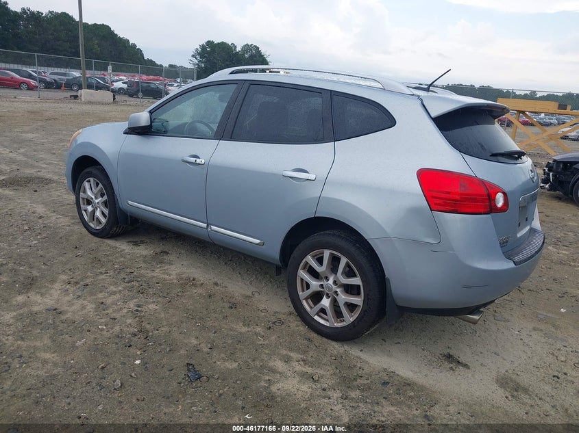 Vin: jn8as5mv0dw128439, lot: 46677026, nissan rogue sv w/sl pkg 20133