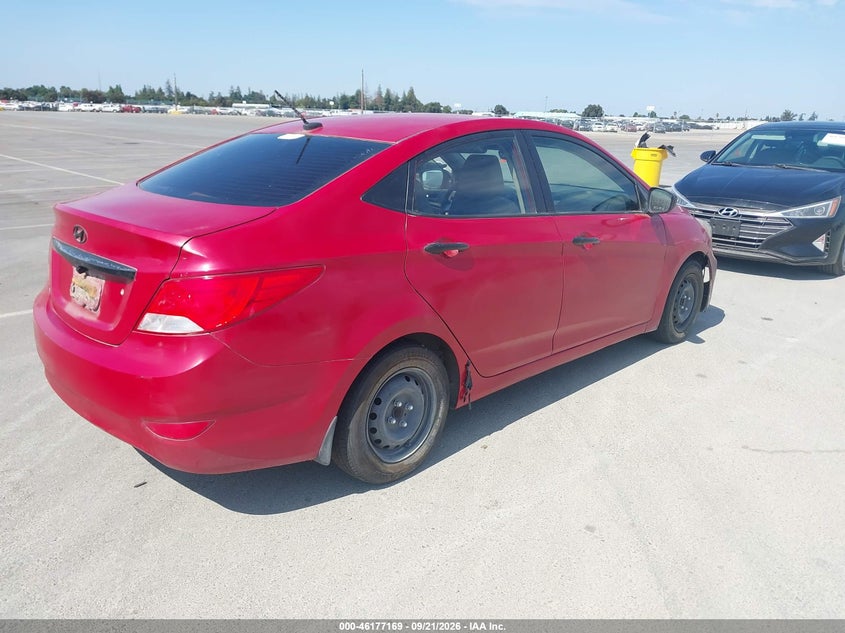 Vin: kmhct4ae2gu015877, lot: 46677029, hyundai accent se 20164