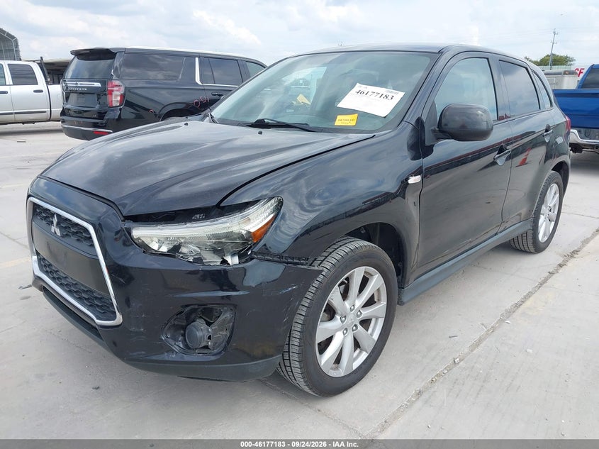 Vin: 4a4ap3au5ee010111, lot: 46677043, mitsubishi outlander sport es 20142