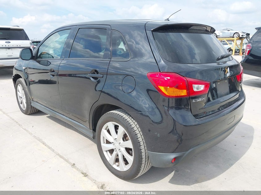 Vin: 4a4ap3au5ee010111, lot: 46677043, mitsubishi outlander sport es 20143