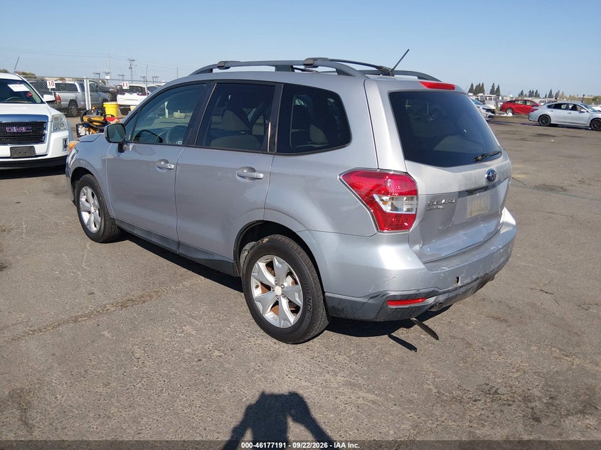 Vin: jf2sjadc6fh820854, lot: 46677051, subaru forester 2.5i premium 20153