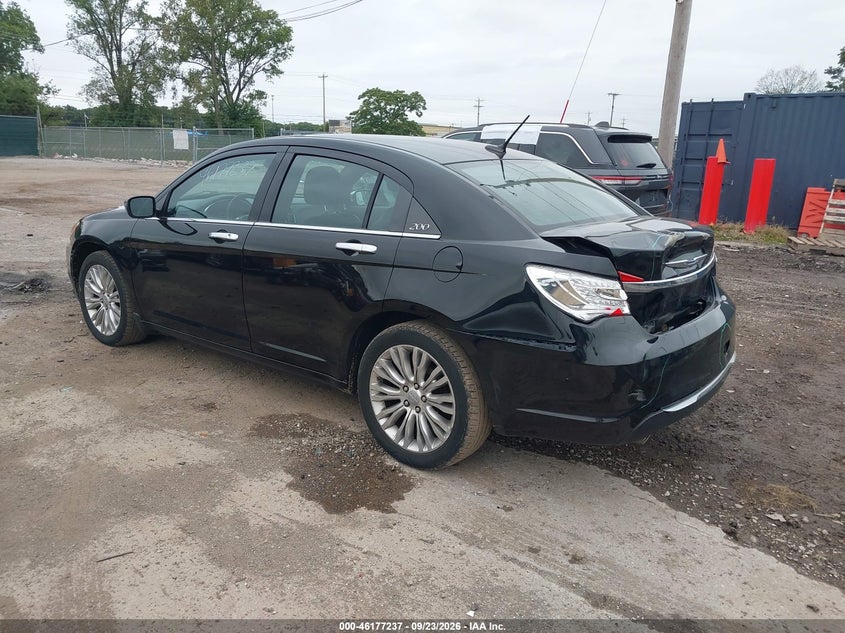 Vin: 1c3bc2fg5bn610504, lot: 46677097, chrysler 200 limited 20113