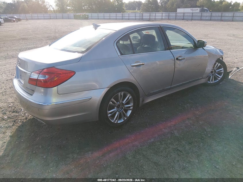 Vin: kmhgc4df0cu156172, lot: 46677102, hyundai genesis 4.6 20124