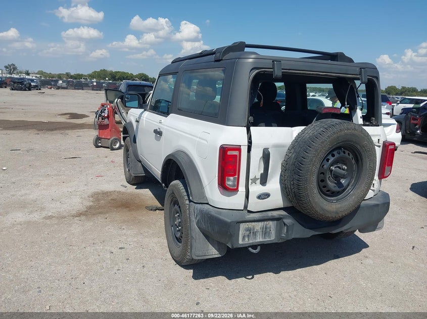 Vin: 1fmde5ah9nlb71027, lot: 46677123, ford bronco 20223