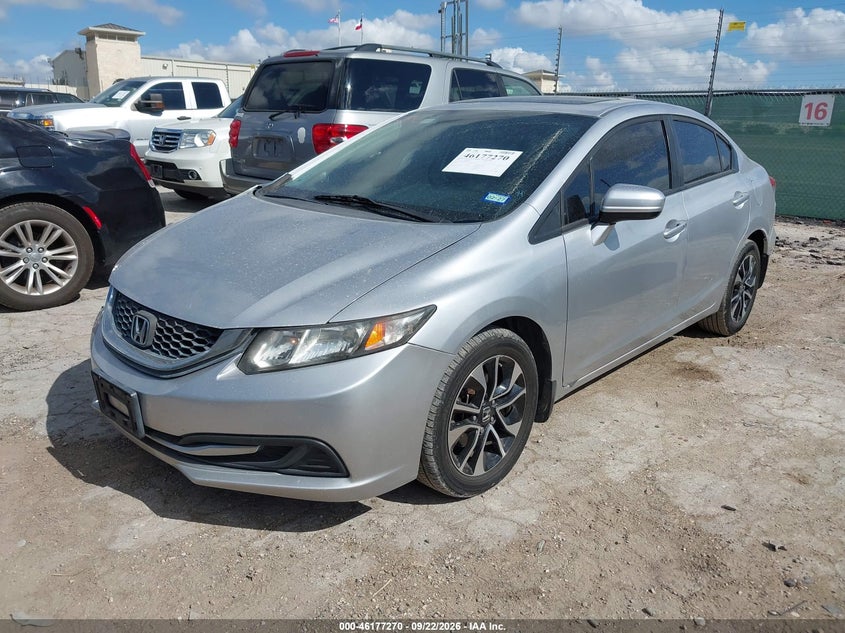 Vin: 19xfb2f84fe035167, lot: 46677130, honda civic ex 20152