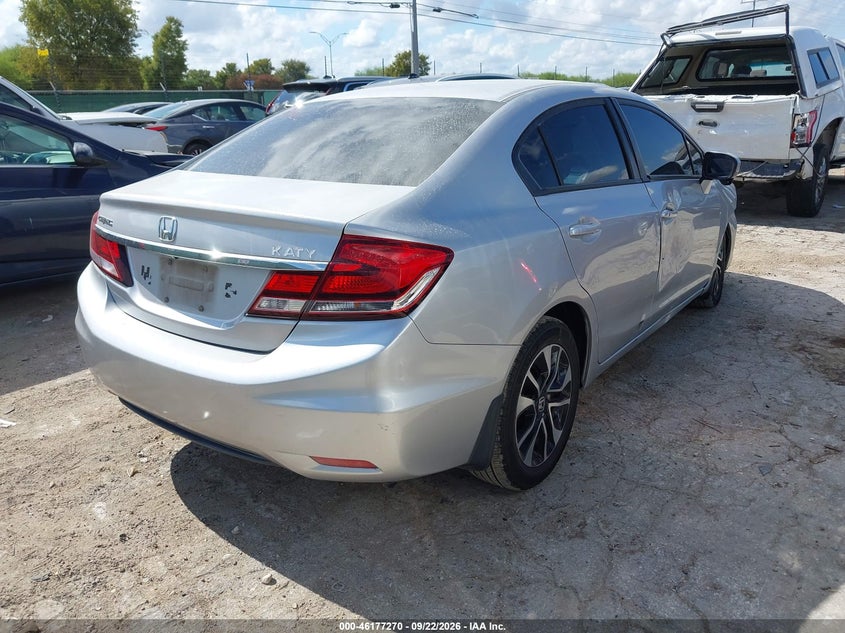 Vin: 19xfb2f84fe035167, lot: 46677130, honda civic ex 20154