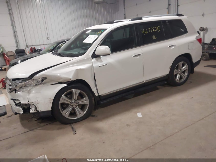 Vin: 5tddk3eh2cs098025, lot: 46677135, toyota highlander limited v6 20122