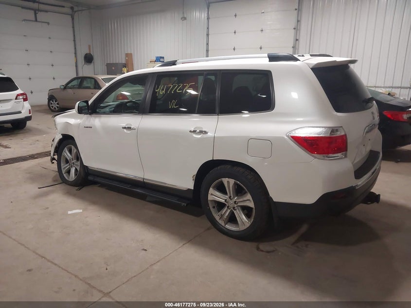 Vin: 5tddk3eh2cs098025, lot: 46677135, toyota highlander limited v6 20123