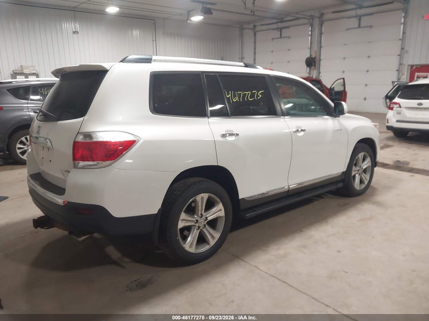 Vin: 5tddk3eh2cs098025, lot: 46677135, toyota highlander limited v6 20124