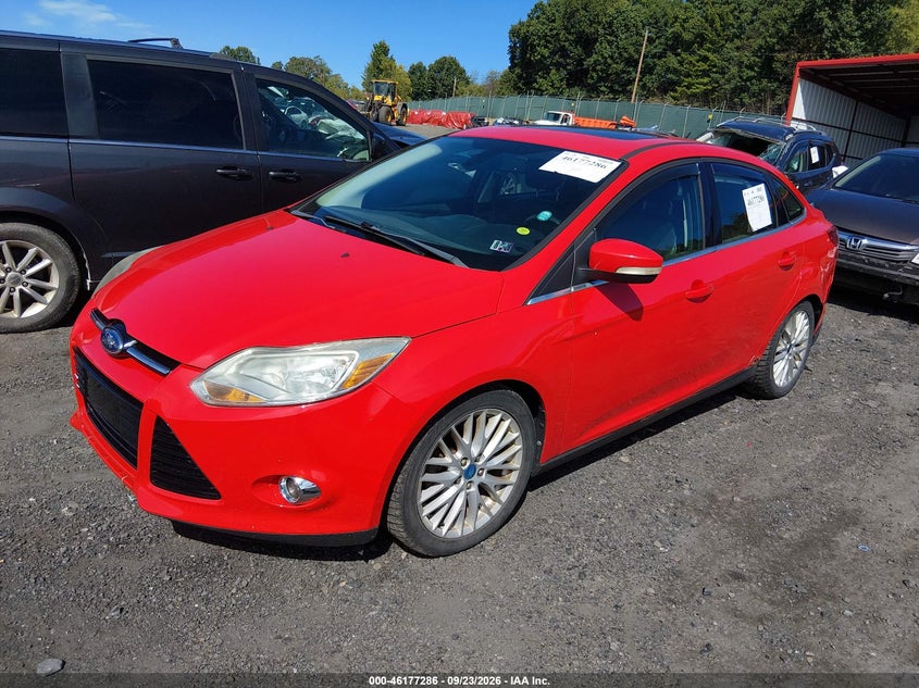 Vin: 1fahp3h27cl230584, lot: 46677146, ford focus sel 20122