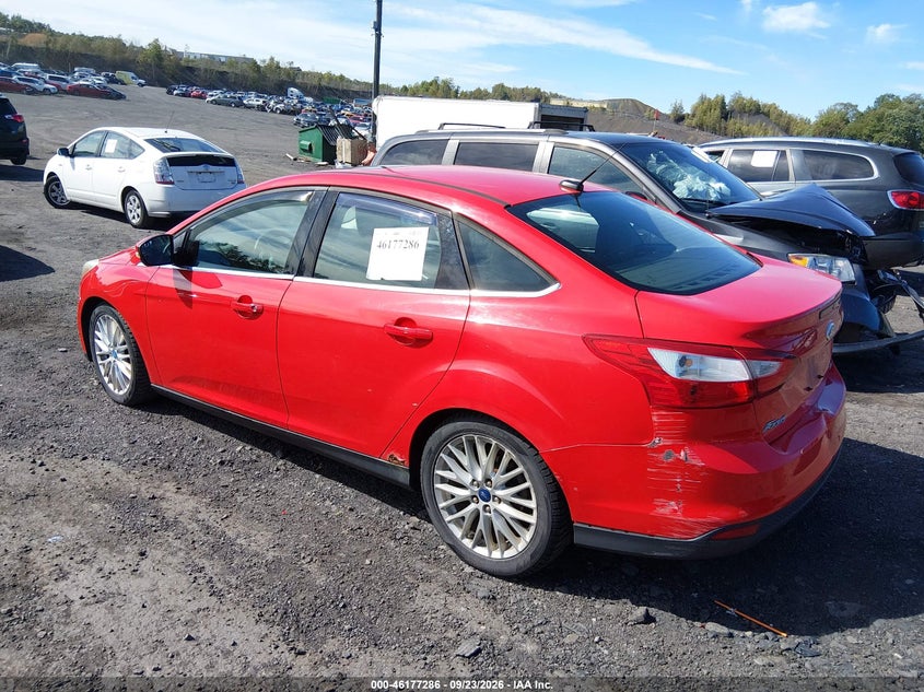 Vin: 1fahp3h27cl230584, lot: 46677146, ford focus sel 20123