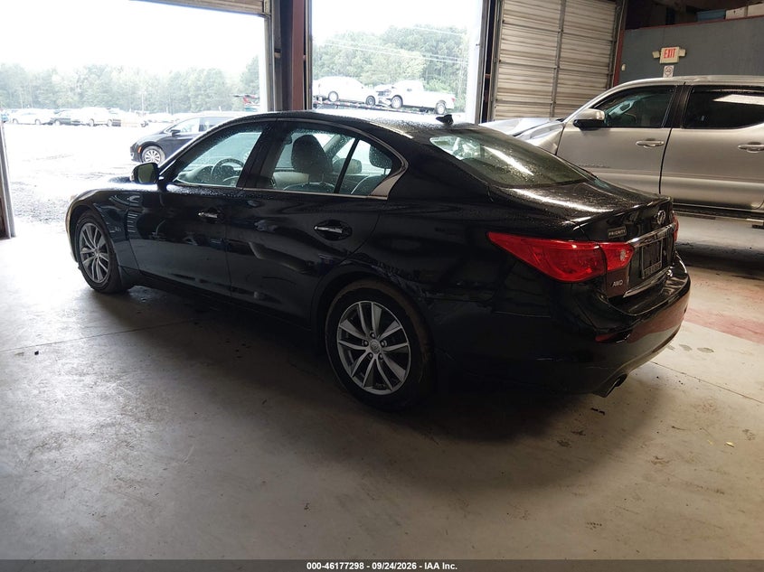 Vin: jn1ev7ar4gm345941, lot: 46677158, infiniti q50 3.0t premium 20163
