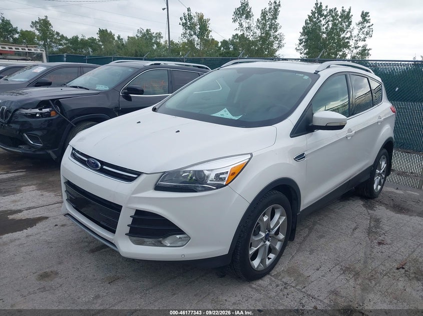 Vin: 1fmcu0jx9eue56037, lot: 46677203, ford escape titanium 20142