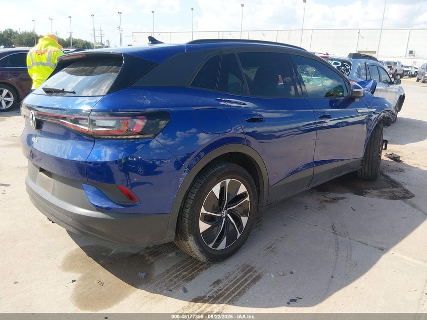 Vin: wvggnpe27np067014, lot: 46677219, volkswagen id.4 awd pro s 20224