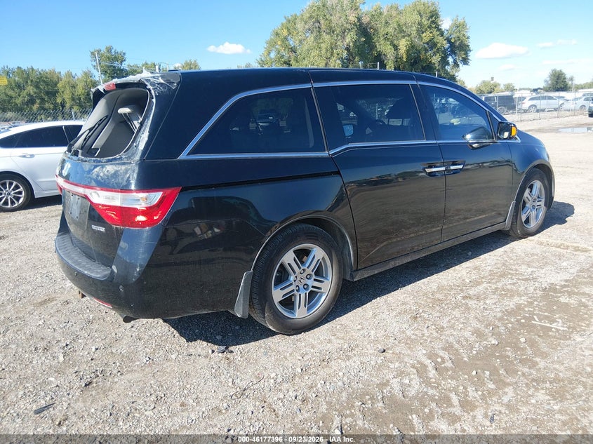 Vin: 5fnrl5h94bb037667, lot: 46677256, honda odyssey touring/touring elite 20114