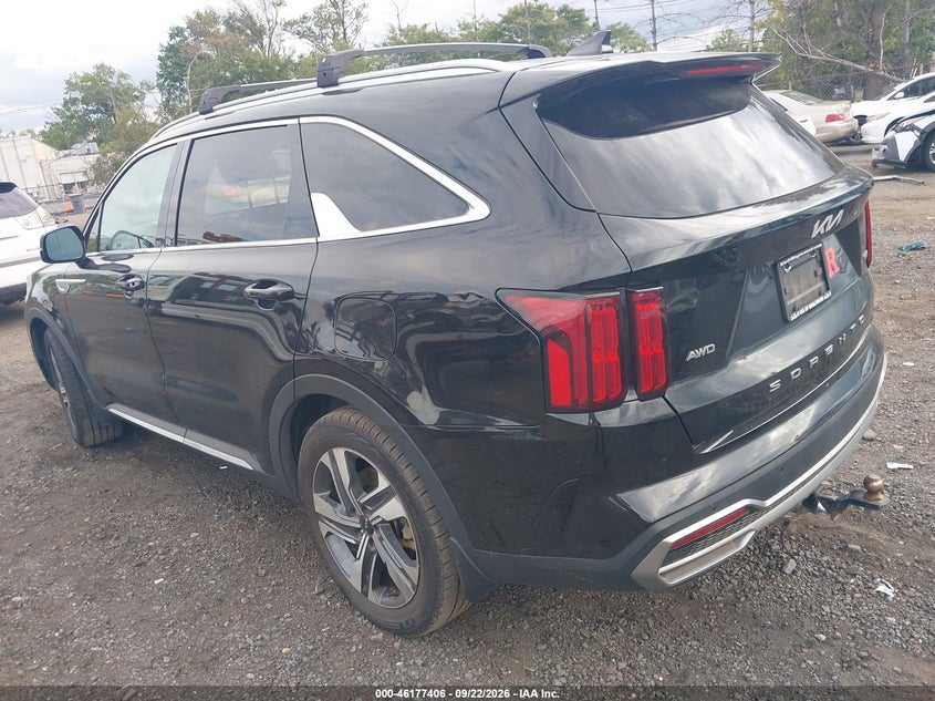 Vin: kndrjdlh9n5082253, lot: 46677266, kia sorento plug-in hybrid sx 20223