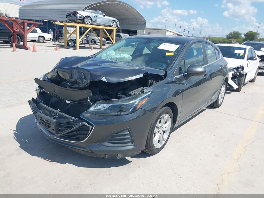 Vin: 3g1be6sm0ks594431, lot: 46677280, chevrolet cruze lt 20192