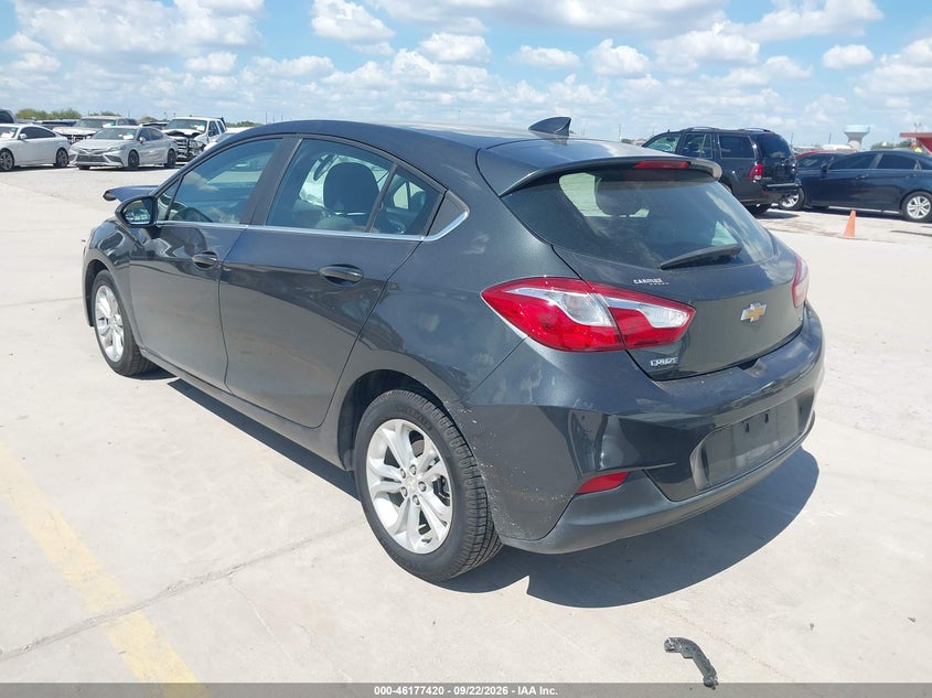 Vin: 3g1be6sm0ks594431, lot: 46677280, chevrolet cruze lt 20193