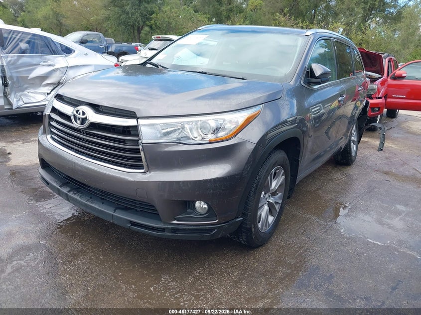 Vin: 5tdjkrfh7fs117452, lot: 46677287, toyota highlander xle v6 20152