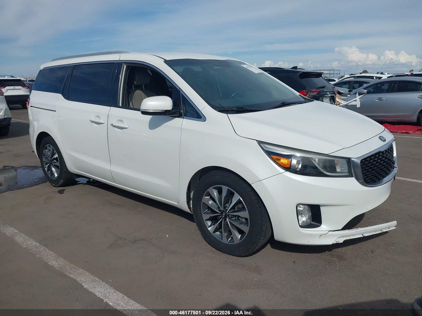Vin: kndmc5c17f6032217, lot: 46677361, kia sedona sx 2015 img_1