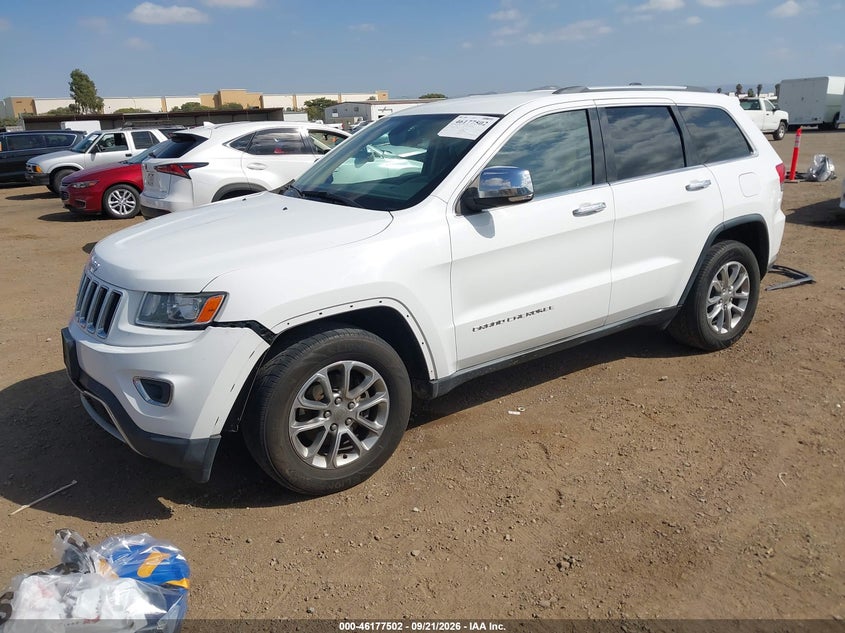 Vin: 1c4rjebg5ec412108, lot: 46677362, jeep grand cherokee limited 20142
