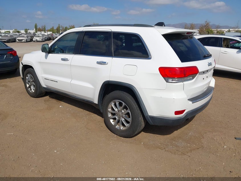 Vin: 1c4rjebg5ec412108, lot: 46677362, jeep grand cherokee limited 20143
