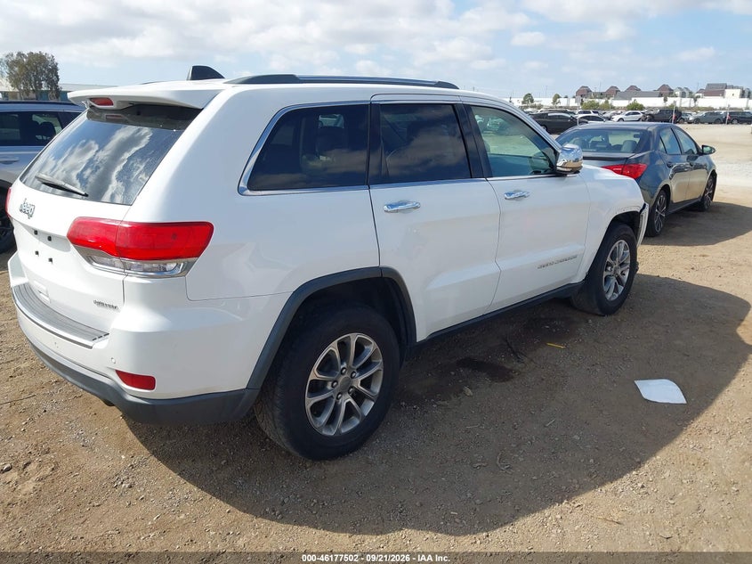 Vin: 1c4rjebg5ec412108, lot: 46677362, jeep grand cherokee limited 20144