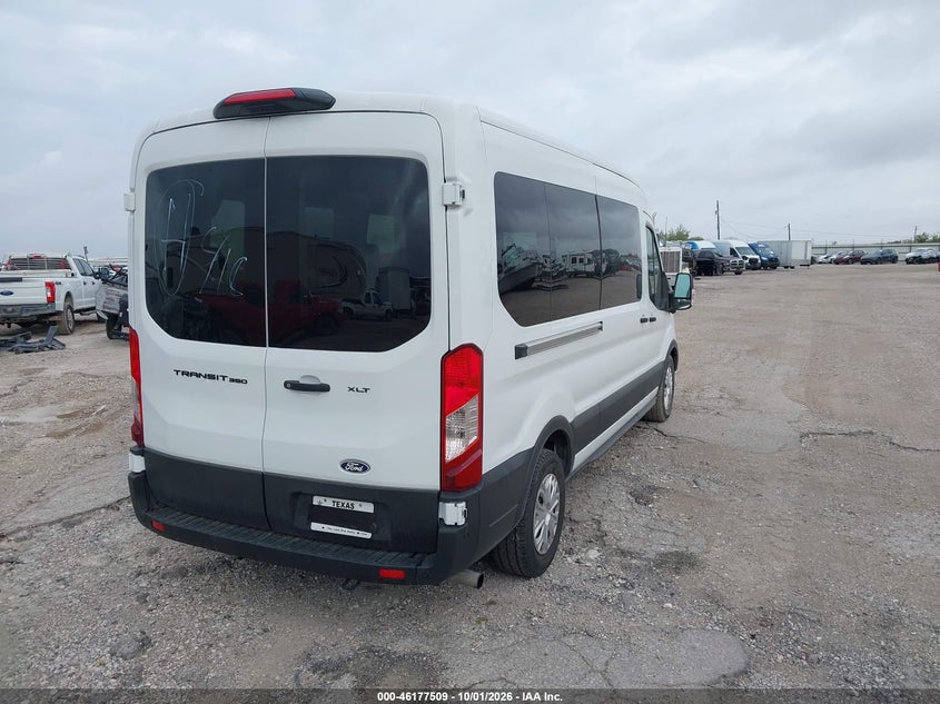 Vin: 1fbax2c83tka12315, lot: 46677369, ford transit-350 passenger van xlt 20264