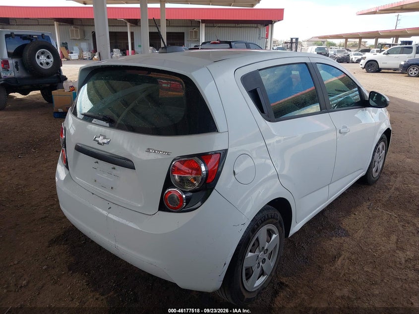 Vin: 1g1ja6sh6f4207235, lot: 46677378, chevrolet sonic ls auto 20154