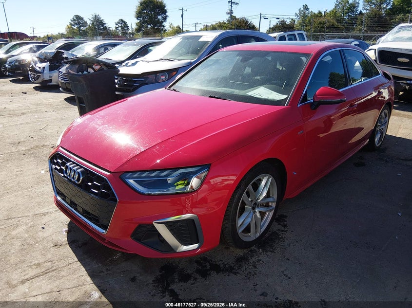 Vin: waueaaf48pn018758, lot: 46677387, audi a4 premium plus 45 tfsi s line quattro s tronic 20232