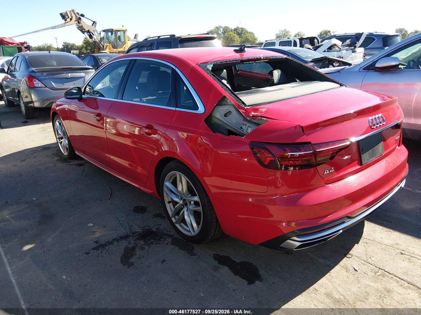 Vin: waueaaf48pn018758, lot: 46677387, audi a4 premium plus 45 tfsi s line quattro s tronic 20233