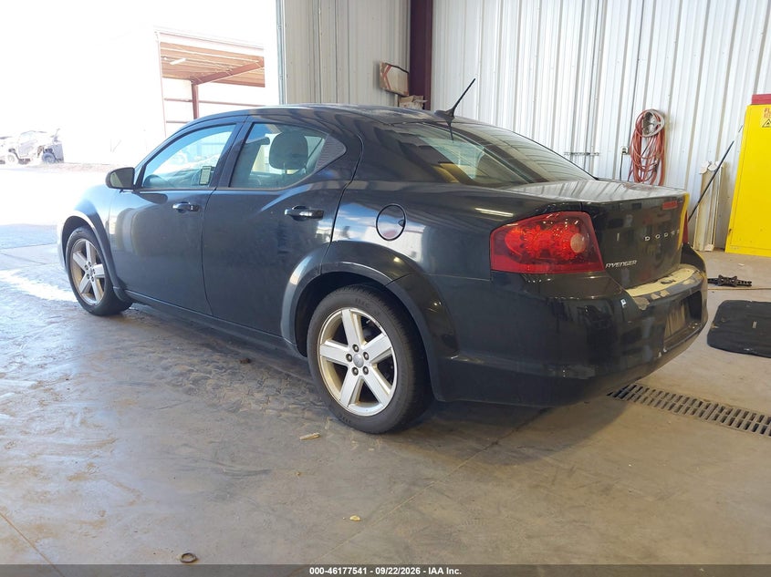 Vin: 1c3cdzcbxdn660756, lot: 46677402, dodge avenger sxt 20133