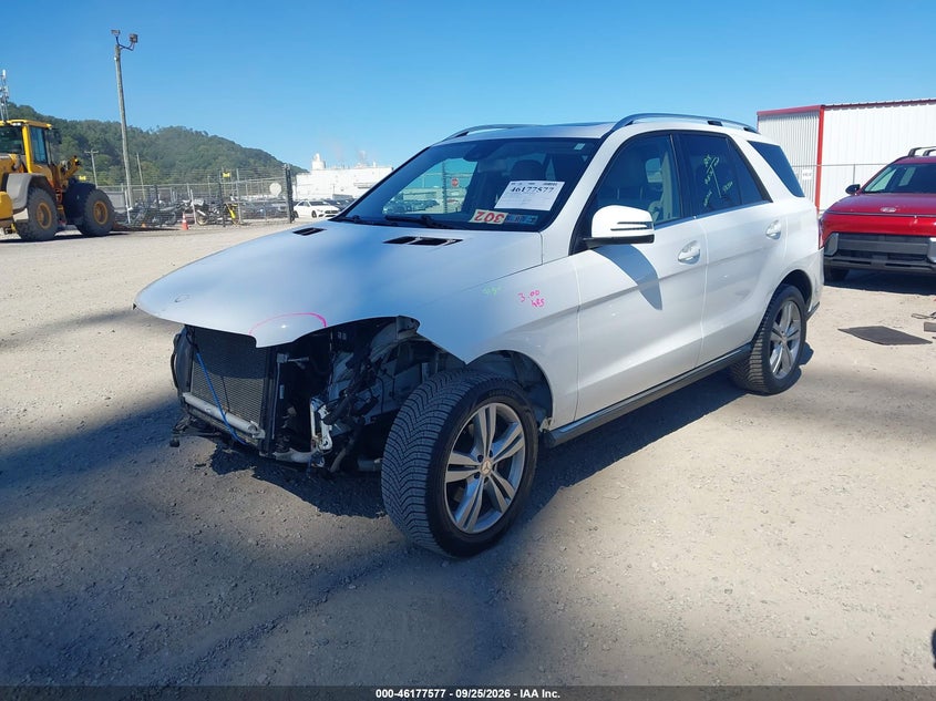 Vin: 4jgda5hbxfa459455, lot: 46677437, mercedes-benz ml 350 4matic 20152