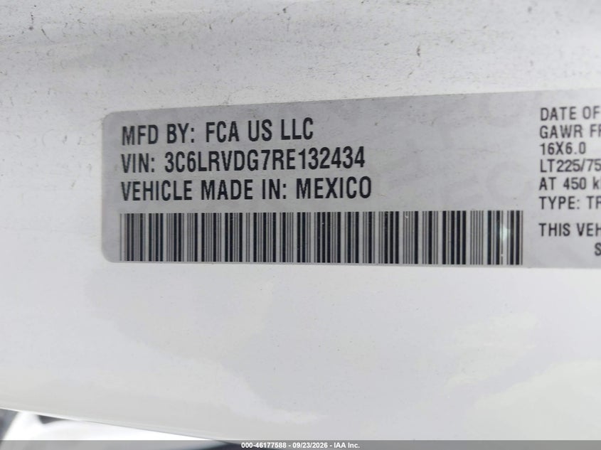 2024 RAM PROMASTER 2500 TRADESMAN HIGH ROOF 159 WB W/PASS SEAT · Фото 9