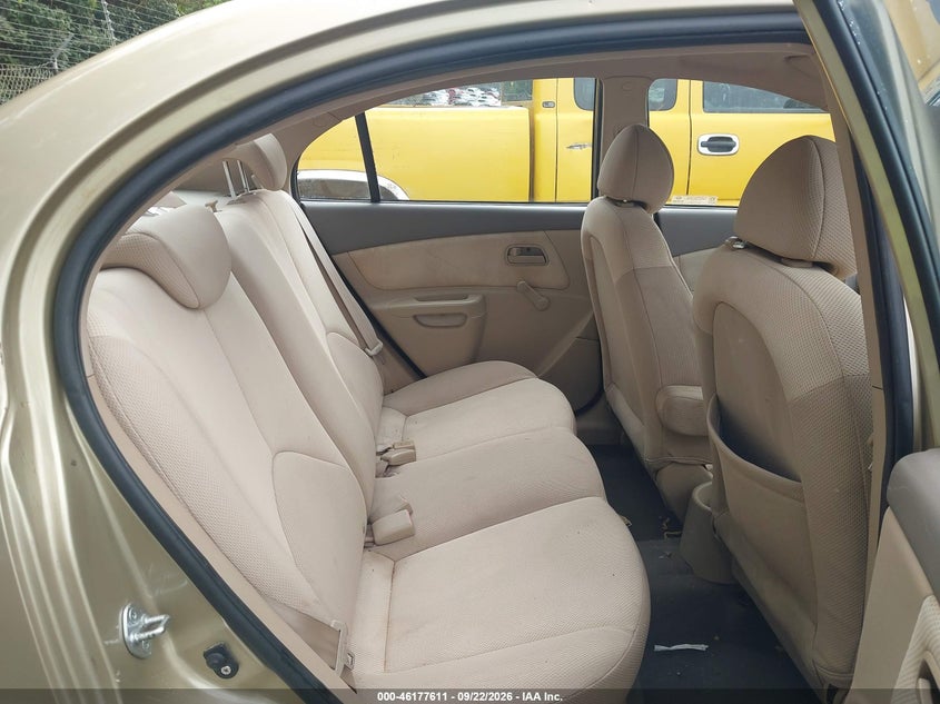 KIA RIO 2008 VIN KNADE123986350846