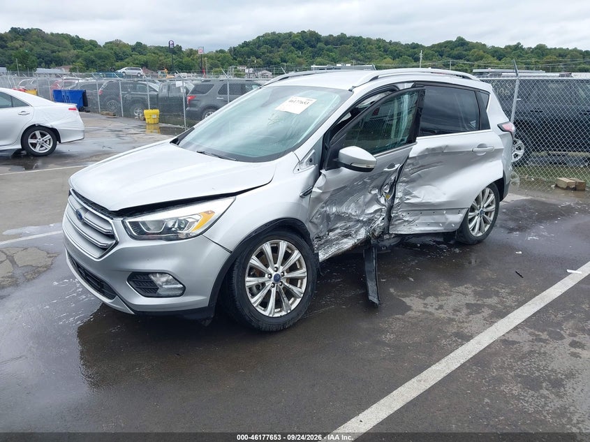 Vin: 1fmcu0j95hue53075, lot: 46677513, ford escape titanium 20172
