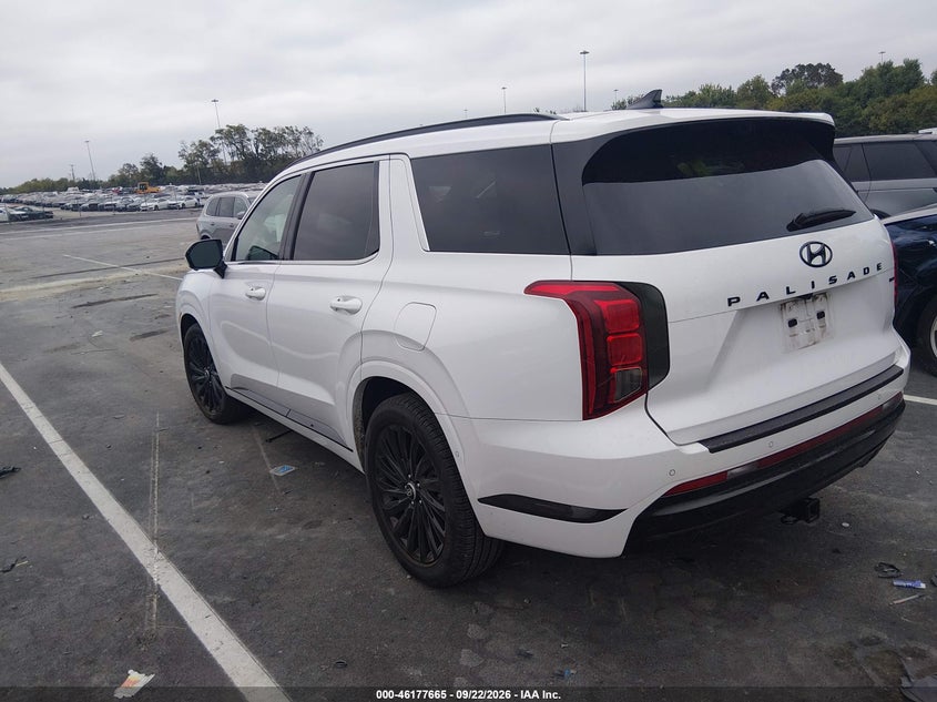 Vin: km8r7dge8ru688357, lot: 46677525, hyundai palisade calligraphy night edition 20243