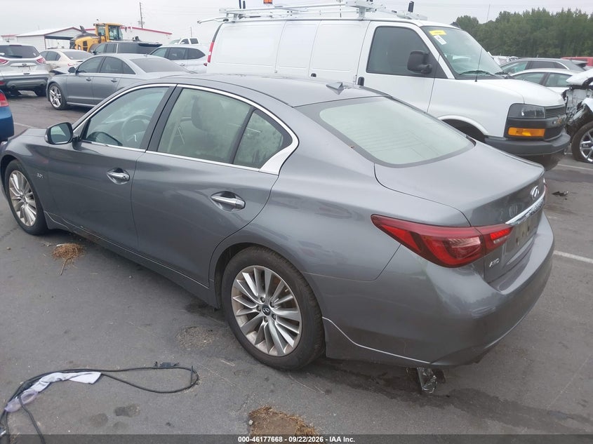 Vin: jn1ev7ar2km557665, lot: 46677528, infiniti q50 3.0t luxe 20193