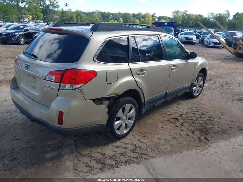 Vin: 4s4brbcc5a3370551, lot: 46677588, subaru outback 2.5i premium 20104
