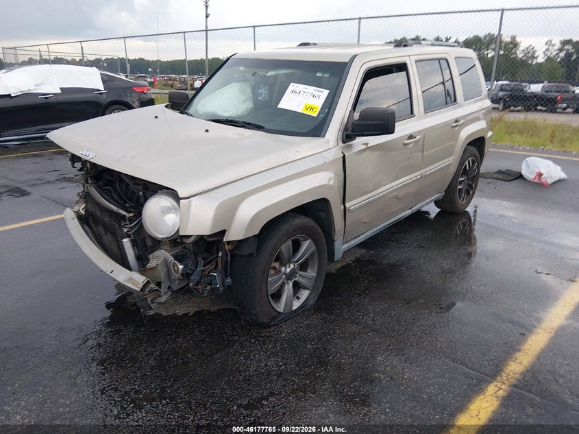 Vin: 1j4nt4gb6ad561190, lot: 46677625, jeep patriot limited 20102