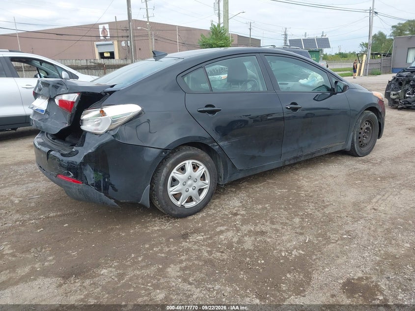 Vin: knafk4a69e5091369, lot: 46677629, kia forte lx 20144