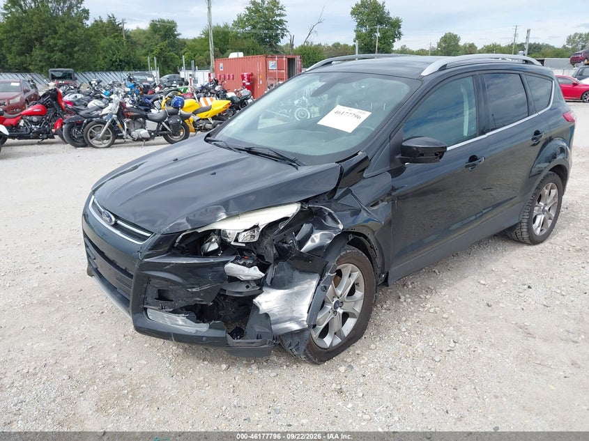 Vin: 1fmcu9jx5eua27871, lot: 46677656, ford escape titanium 20142