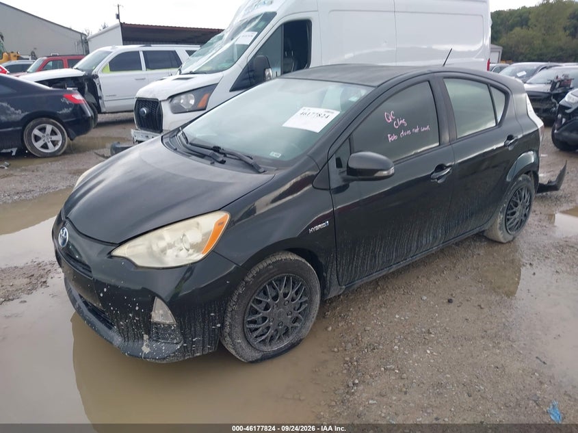 Vin: jtdkdtb38c1520645, lot: 46677684, toyota prius c two 20122