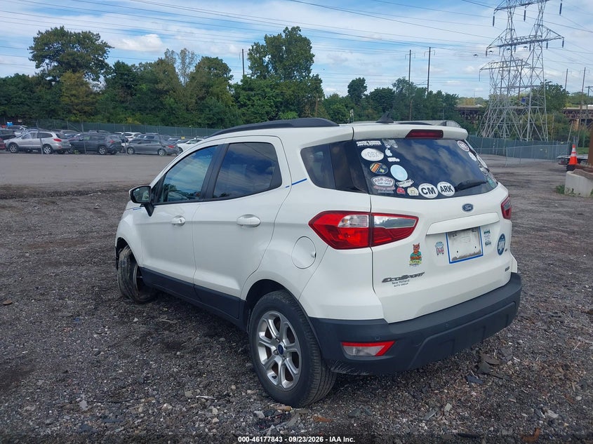 Vin: maj3p1te3jc231275, lot: 46677703, ford ecosport se 20183
