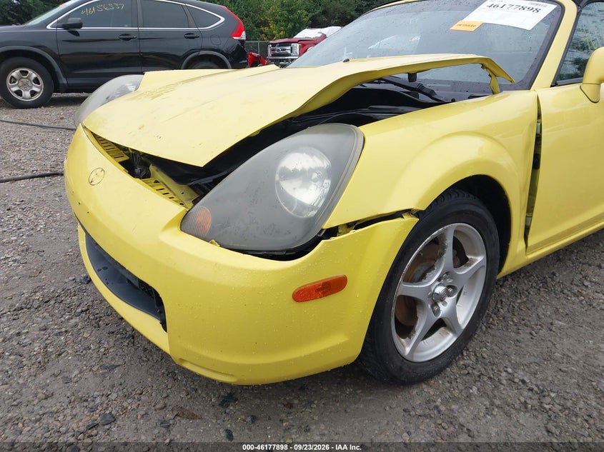 TOYOTA MR2 SPYDER 2002 VIN JTDFR320620043730