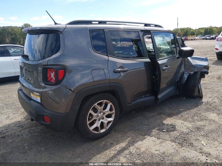 Vin: zaccjbbt3gpc63293, lot: 46677784, jeep renegade latitude 20164