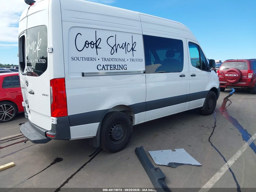Vin: w1w4kbhy5st197366, lot: 46677878, mercedes-benz sprinter 2500 standard roof 4-cyl diesel 20254