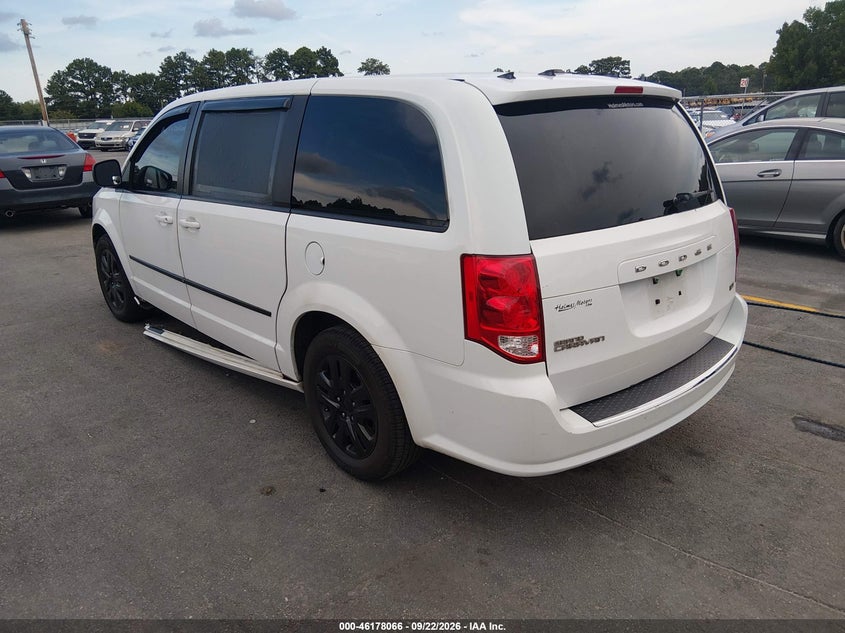 Vin: 2c4rdgbg8fr721826, lot: 46677926, dodge grand caravan se 20153