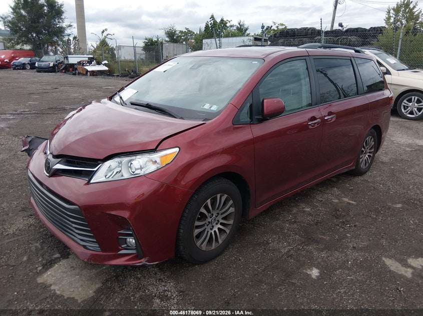 Vin: 5tdyz3dc2js954567, lot: 46677929, toyota sienna xle premium 8 passenger 20182